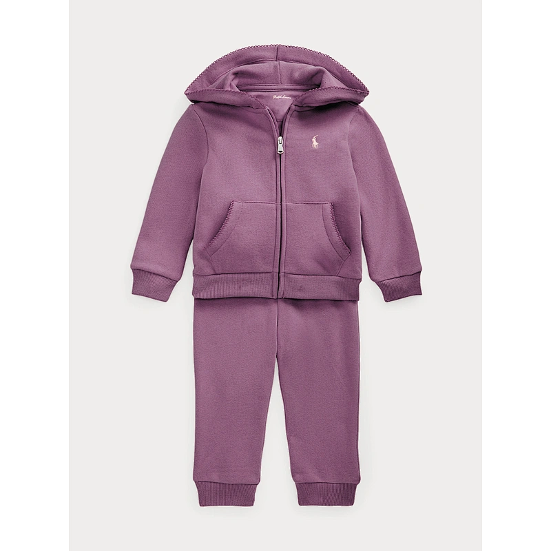 Little Girls Clothing Set Custom Baby Girls 2 Pieces Hooded Jog Set