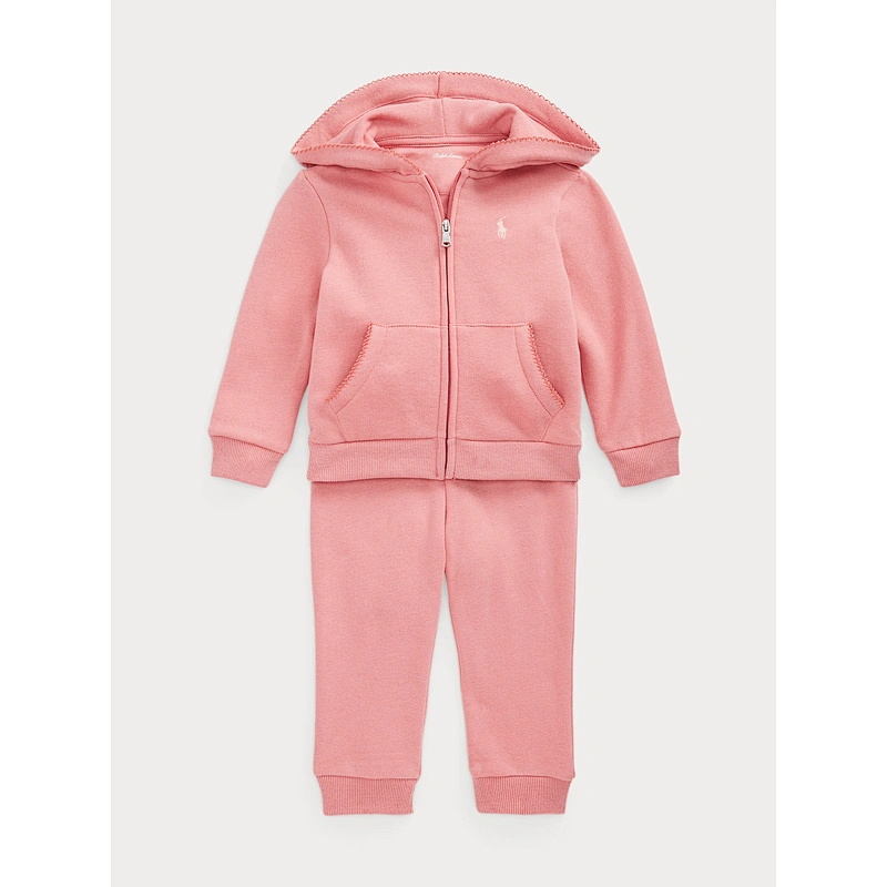 Little Girls Clothing Set Custom Baby Girls 2 Pieces Hooded Jog Set