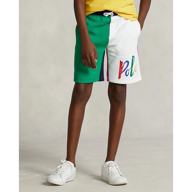 Custom Boy's Fleece Jogger Shorts, Printed Jersey Shorts