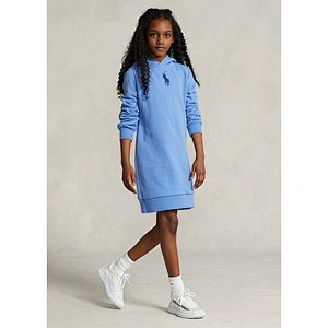 Custom Girls Casual Hoodie Sweatshirt Dress with Hood