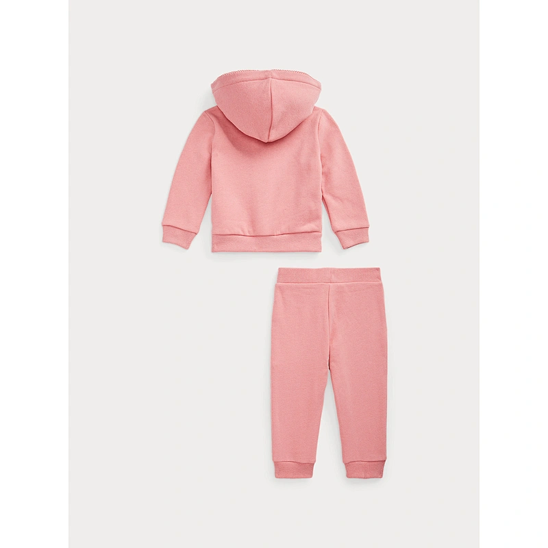Little Girls Clothing Set Custom Baby Girls 2 Pieces Hooded Jog Set