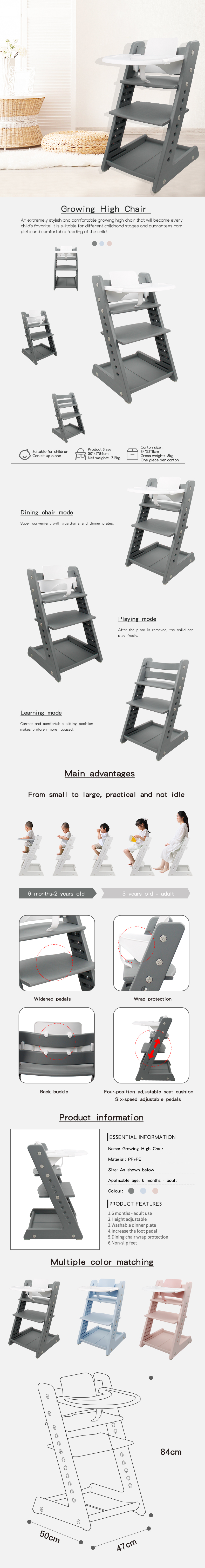 Growing High Chair Details
