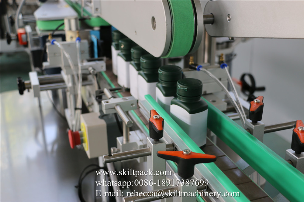 auto square bottle labeling machine l label applicator SKILT Machinery