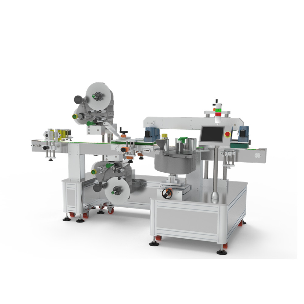 Three stickers labeler