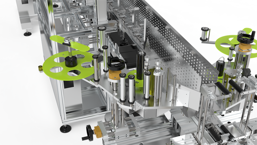 wet wipes flat surface labeling machine