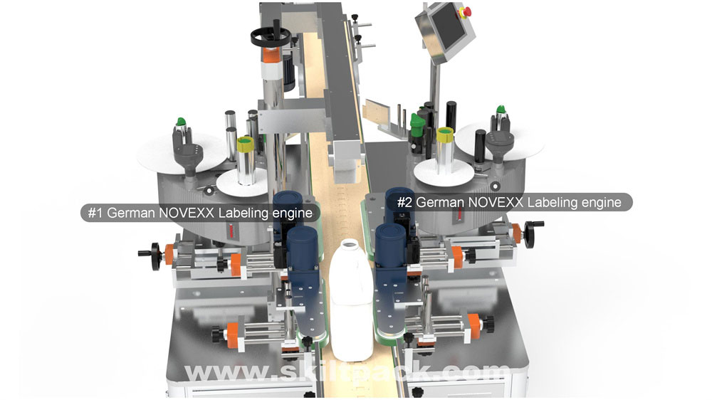 bottle two sides labeling machine l 2 sides labeling machine