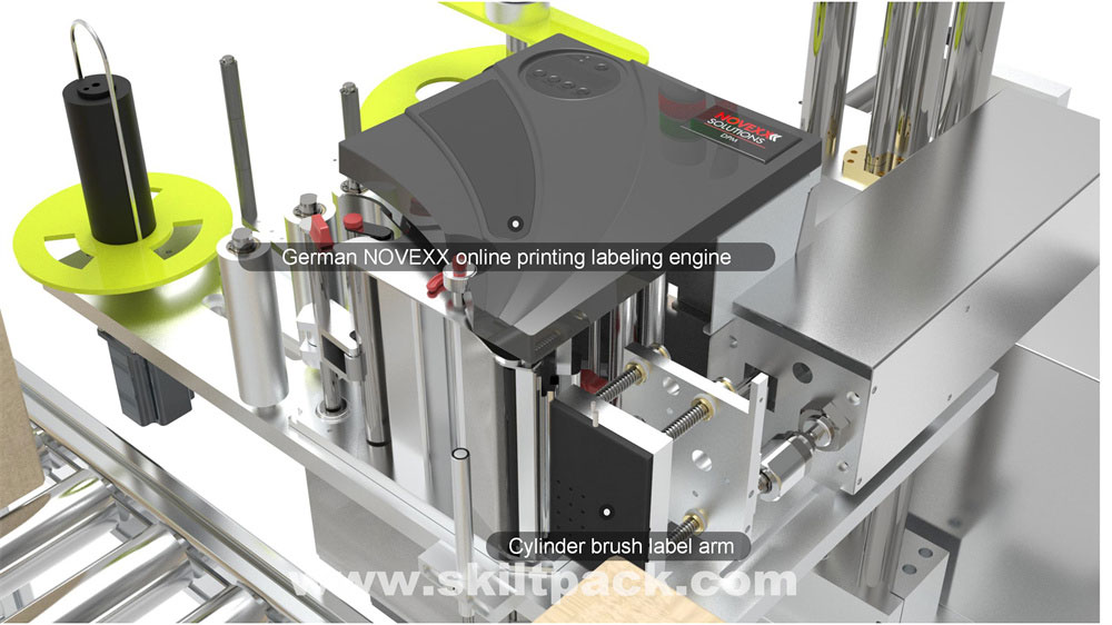 barcode online printing labeling machine 