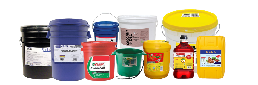 bucket labeling machine
