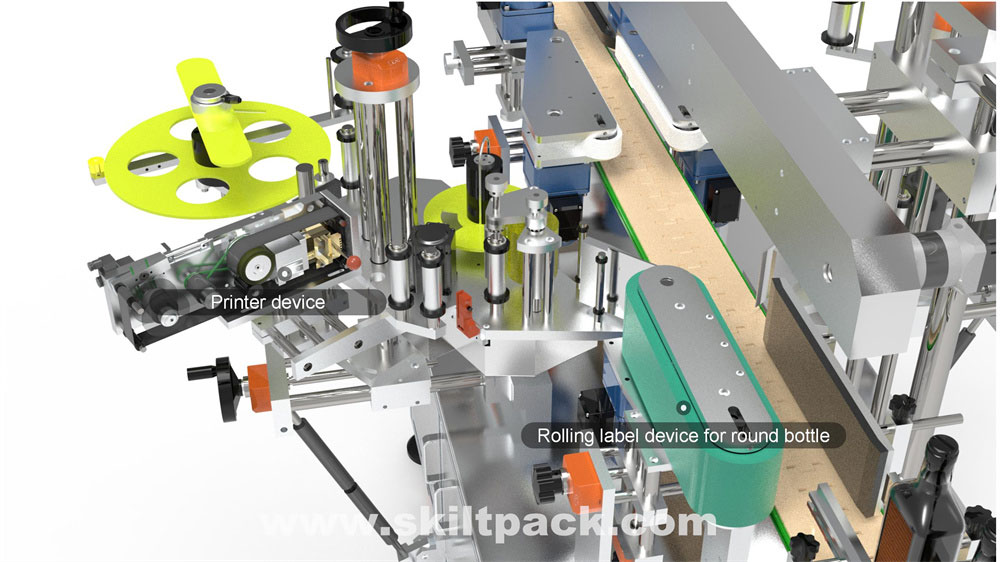 two sides labeling machine