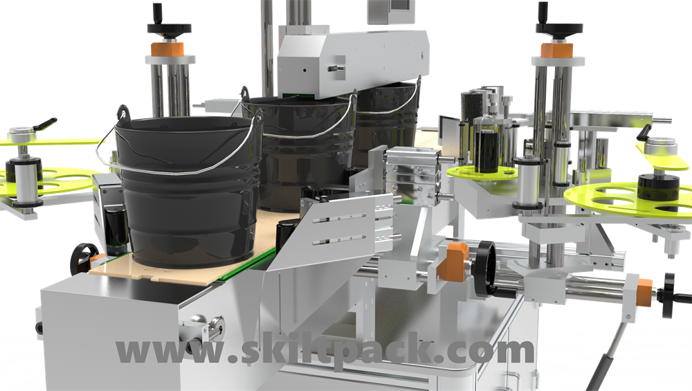 bucket labeling machine 