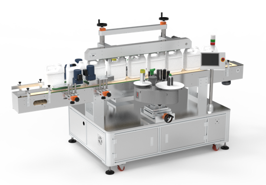 SKILT bottle two sides labeling machine l flat bottle label applicator 