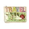 Embroidered cosmetic bag