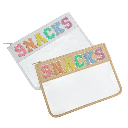 Embroidered cosmetic bag