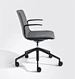 black swivel chair