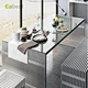 stainless steel metal dining chair