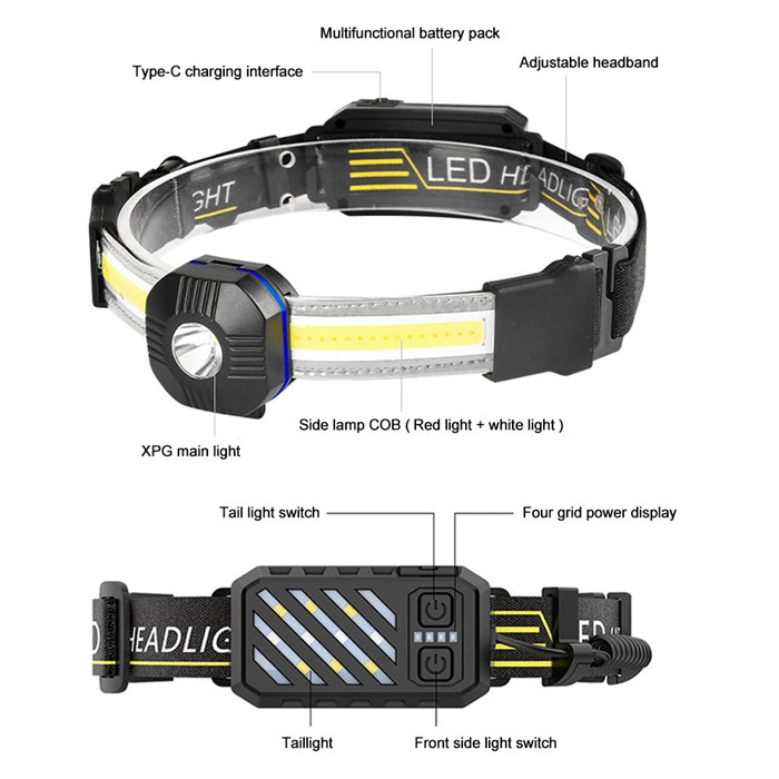 Rechargeable Soft COB Headlamp