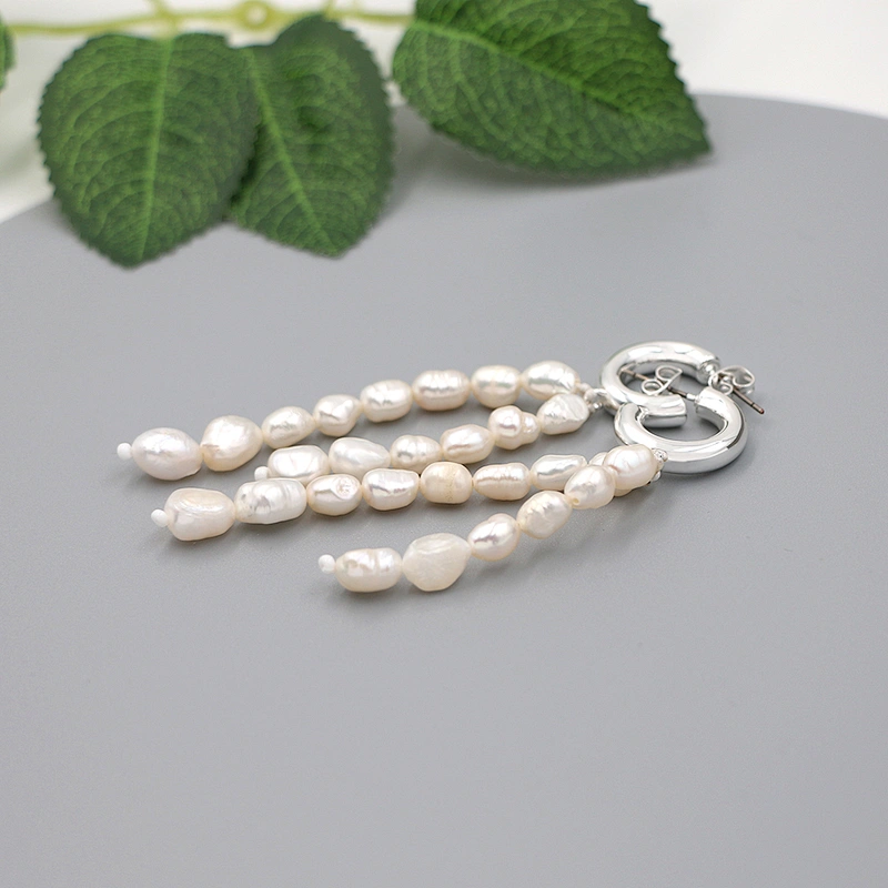 Freshwater Pearl Earrings Statement Dangle Earring Elegant Jewelry Bridal Jewel Custom