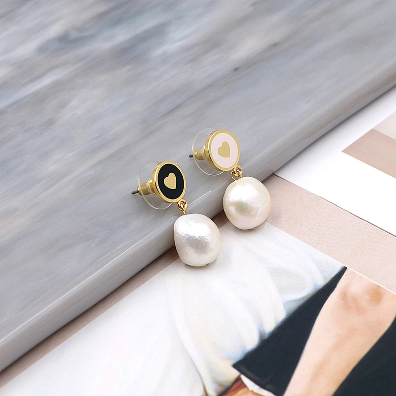 Freshwater Pearl Earring Elegant Jewelry Gold Plated Custom Earrings
