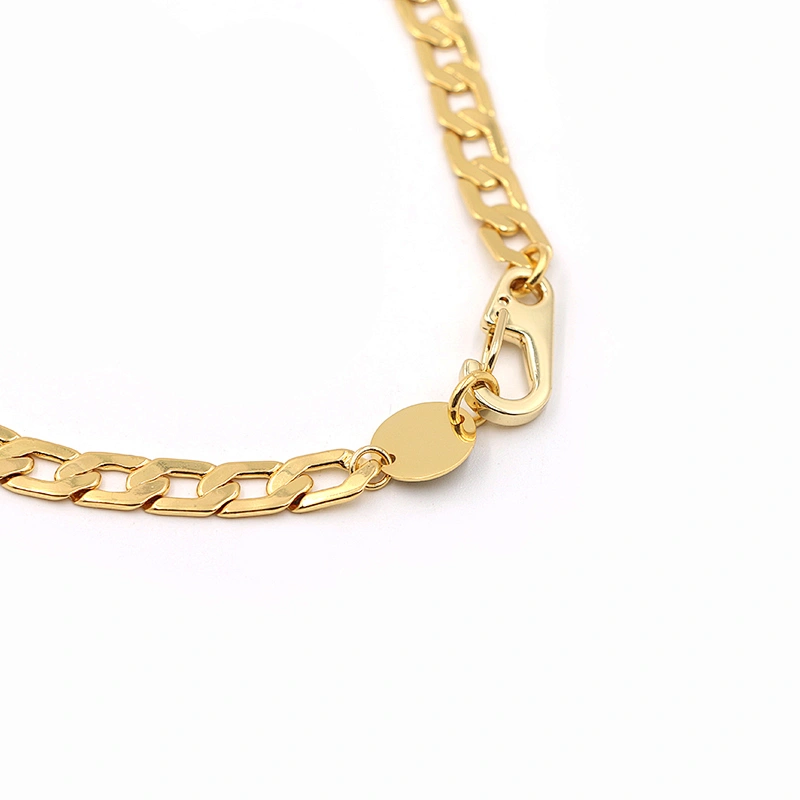 Classic Real Gold Plated Brass Cuban Chain