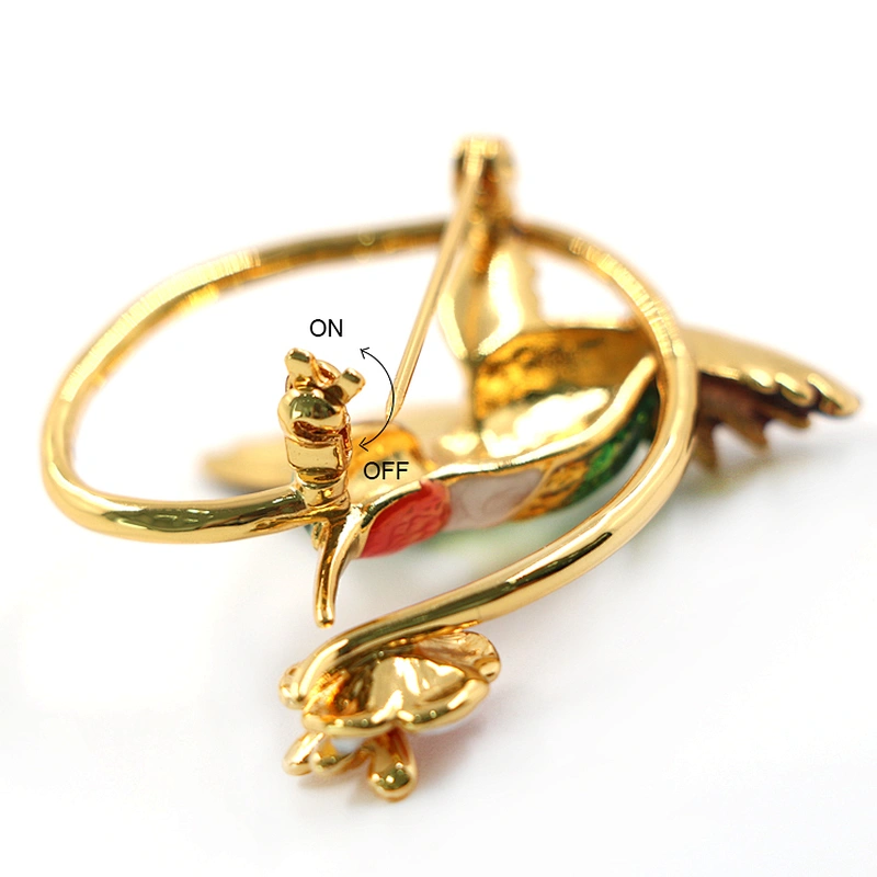 Custom Enamel Bird Brooch Fashion Jewelry