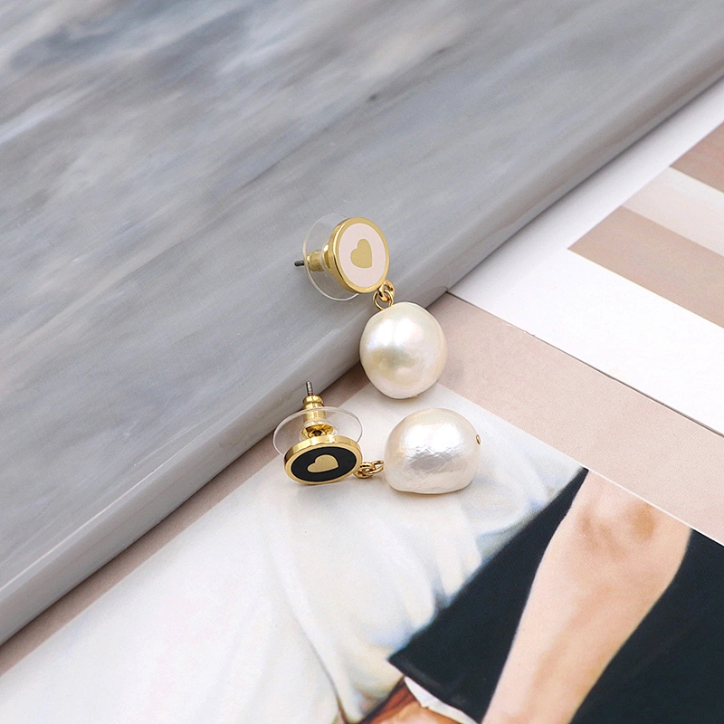 Freshwater Pearl Earring Elegant Jewelry Gold Plated Custom Earrings