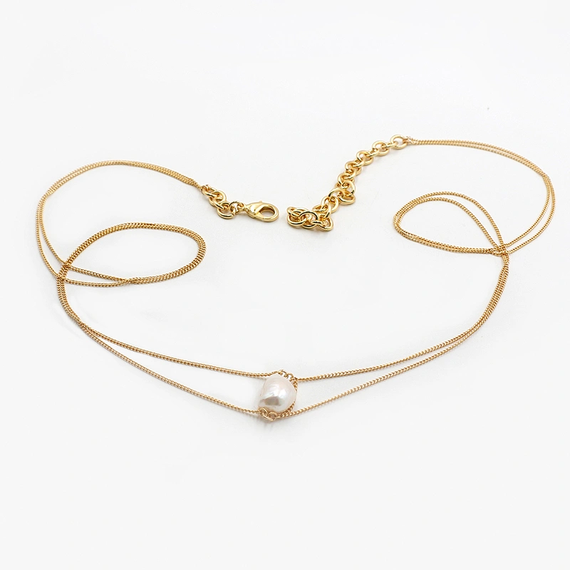 Fresh Water Pearl Double Layers Necklace