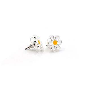 Enamel Flower Earrings Custom Jewelry Wholesale China Stud Original Design Studs