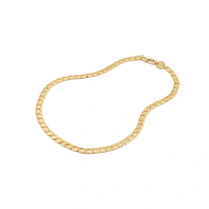 Classic Real Gold Plated Brass Cuban Chain