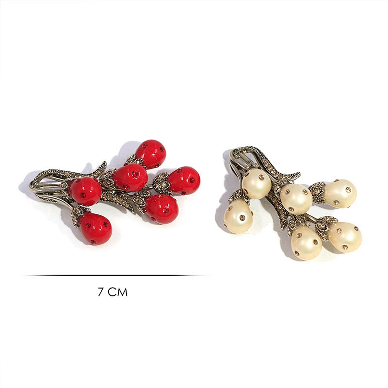 Custom High Quality Jewelry Brooches Women Rhinestone Pearl Flower Brooch Pins
