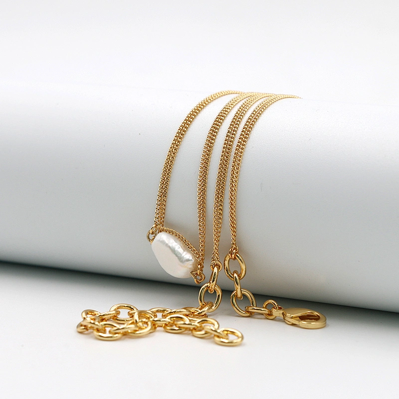 Fresh Water Pearl Double Layers Necklace