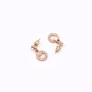 Korean Newest Fashion Earrings Hoop CZ Luxury Jewelry Custom Earring Women
