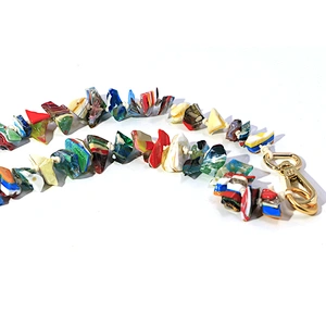 Trendy Bohemian Custom Jewelry Multi-Color Geometry Resin Bead Chain