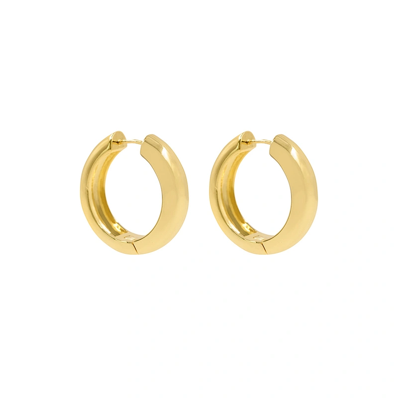 Fashion Jewelry Hoop Earrings Gold Plated Custom Trendy Stud Daily Earring