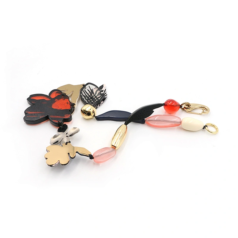 Eco-Friendly Mulitcolor Acetate Flower Necklace
