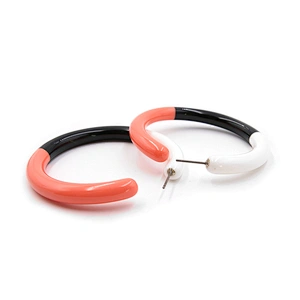 Acetate Fashion Earrings Custom Acrylic Jewelry Good Quality Hoop Trendy Resin Earring
