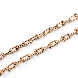 Hot-Selling Real Gold Plated Oval Clip Brass Chain