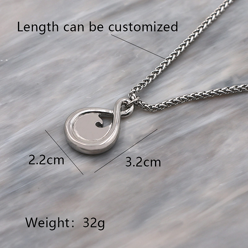 High-Quality Water Drop Stainless Steel Necklace