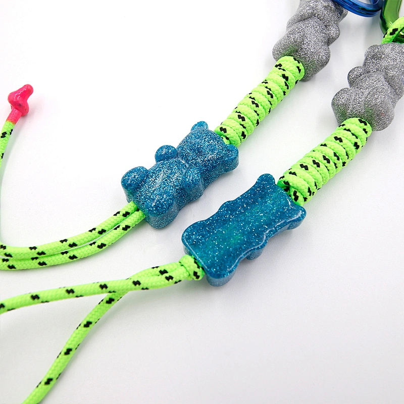 Custom Key Ring with Colorful cord by Handmade