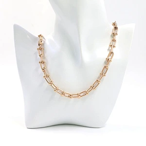 Hot-Selling Real Gold Plated Oval Clip Brass Chain