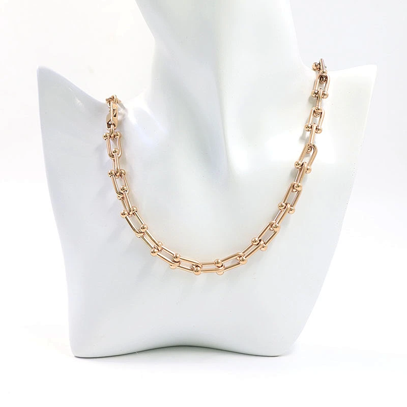 Hot-Selling Real Gold Plated Oval Clip Brass Chain