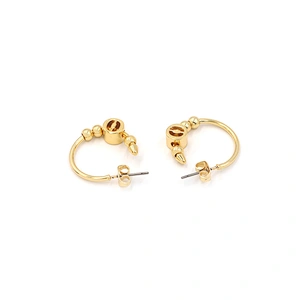Wholesale Fashion Custom Hoop Earrings For Women Gold Plated Jewelry