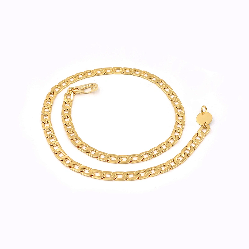 Classic Real Gold Plated Brass Cuban Chain