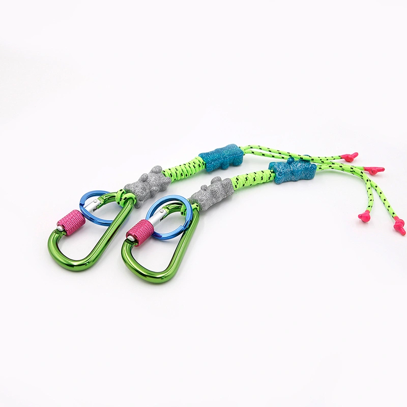 Custom Key Ring with Colorful cord by Handmade
