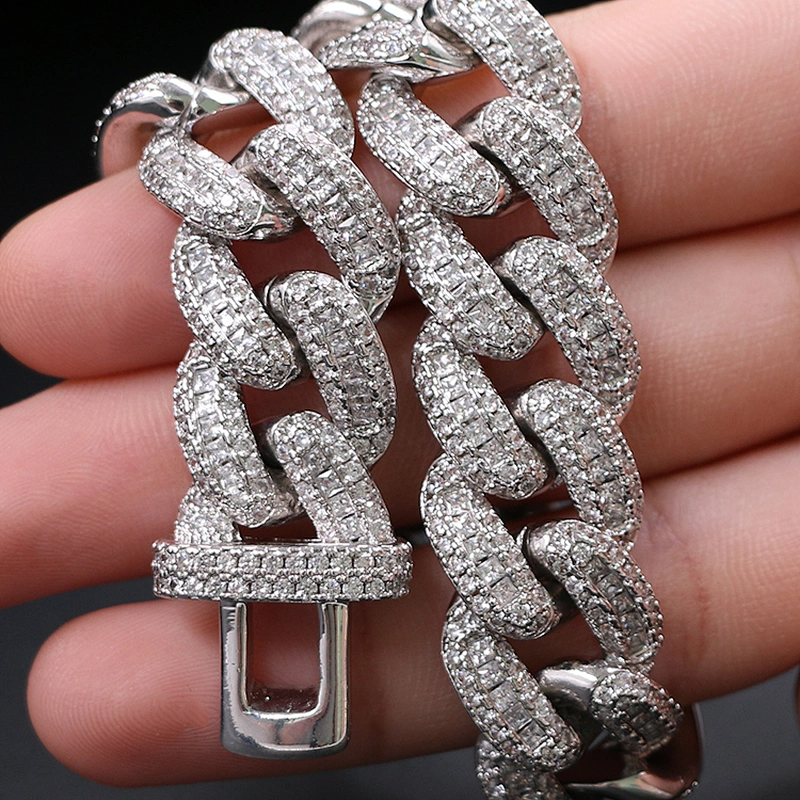 Hip-Hop Style Shiny CZ Brass Bracelet