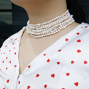 Wholesale Custom Ocean Theme Multilayer Pearl Choker