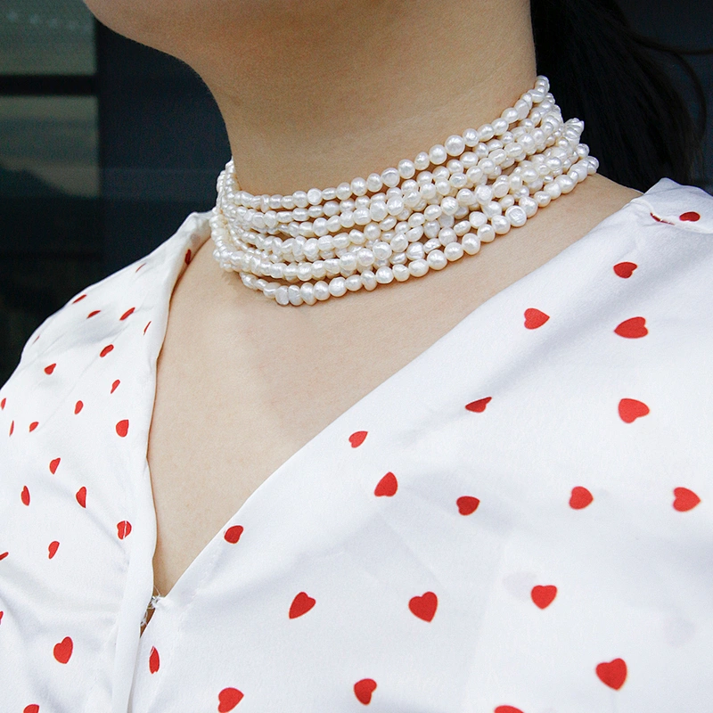 Wholesale Custom Ocean Theme Multilayer Pearl Choker