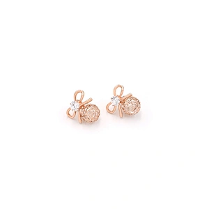Fashion Studs Rose Gold Hollow Disamond Bridal Jewelry Korean Earrings Customazation