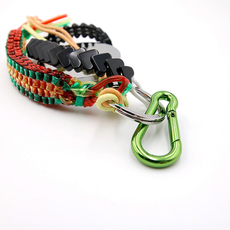 Custom Key Ring with Colorful cord by Handmade