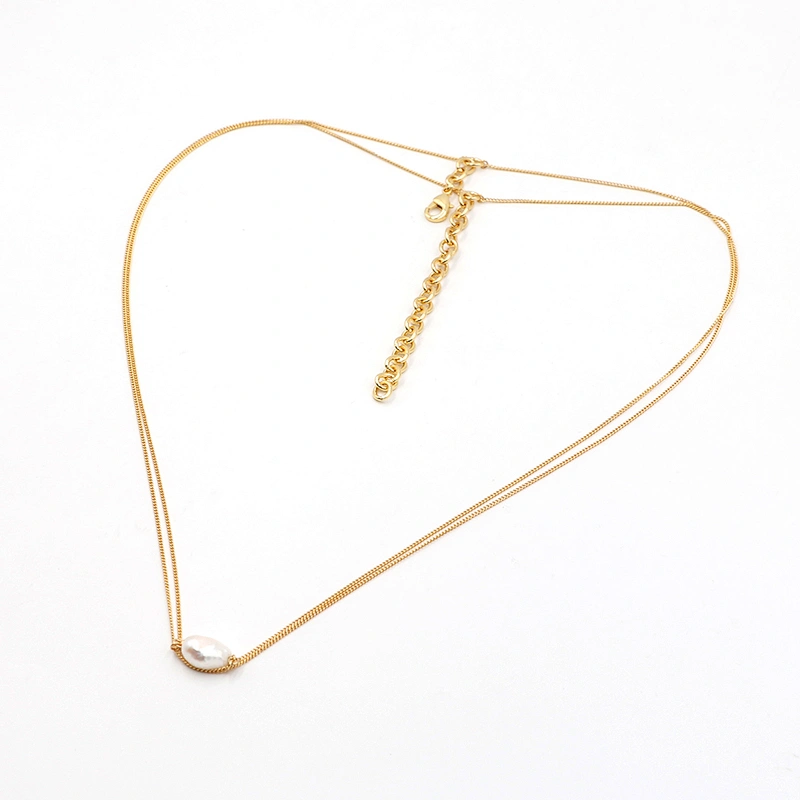 Fresh Water Pearl Double Layers Necklace
