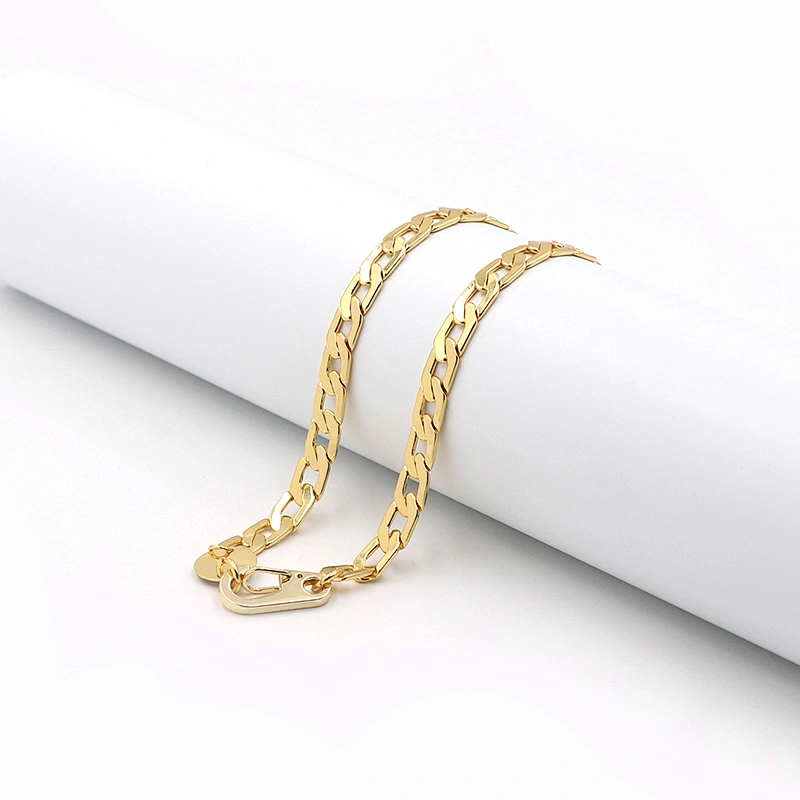 Classic Real Gold Plated Brass Cuban Chain